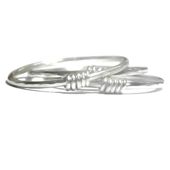 NWT Handcrafted 925 SS Wire Wrapped Stacking Ring - Picture 1 of 4